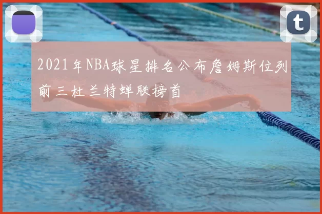 2021年NBA球星排名公布詹姆斯位列前三杜兰特蝉联榜首
