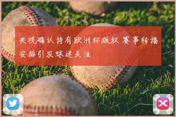 央视确认持有欧洲杯版权 赛事转播安排引发球迷关注