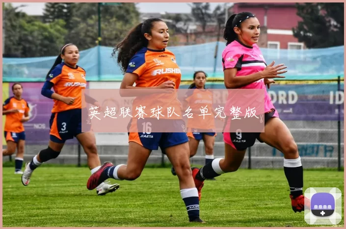 英超联赛球队名单完整版